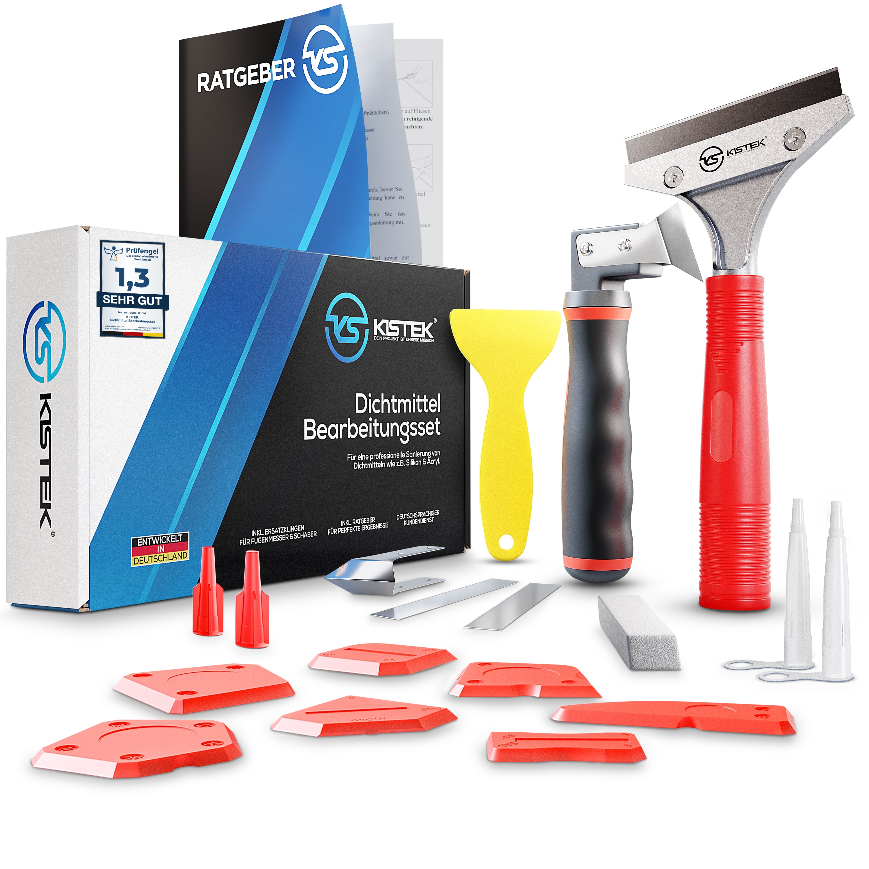 angefangene silikonkartusche aufbewahren KISTEK® Silikonentferner Profi Set (18-teilig) inkl. Fugenmesser, Fuge – Kistek